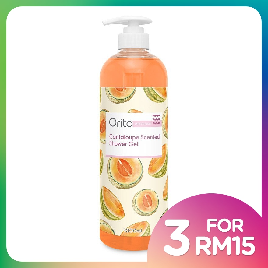 Cantaloupe Scented Shower Gel 1L