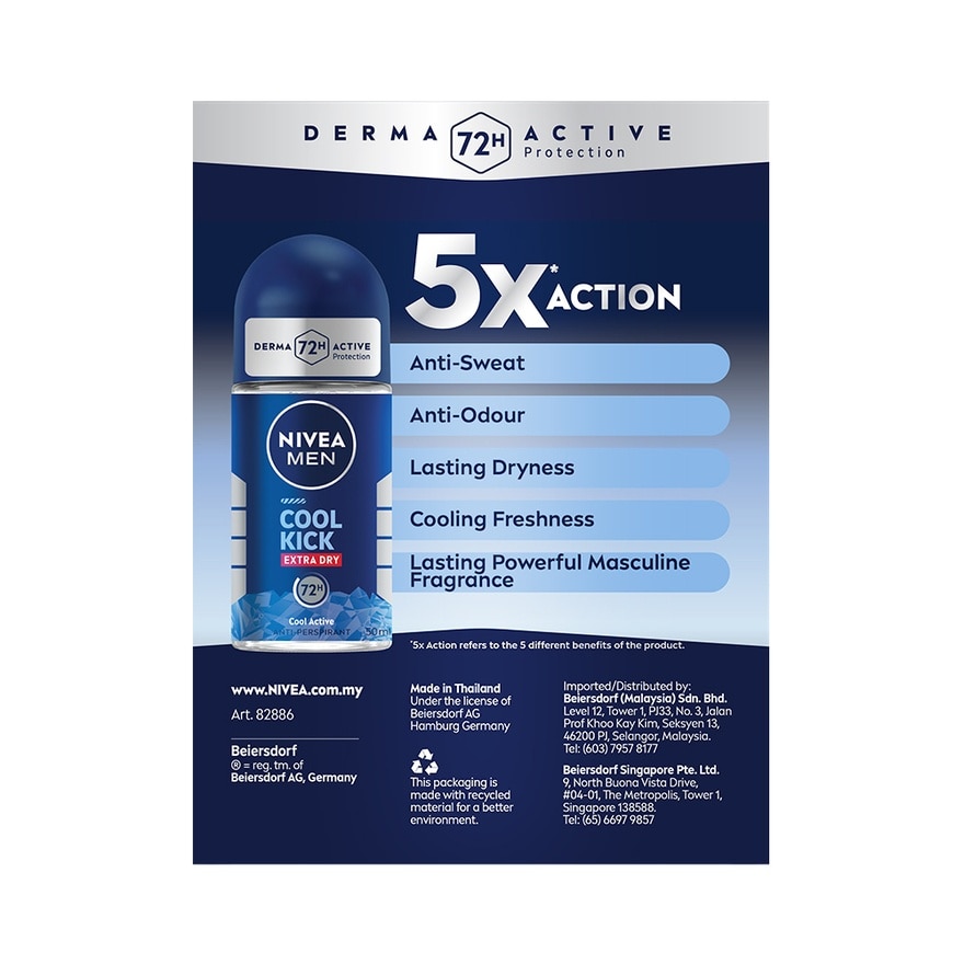 Deodorant Cool Kick Roll On 2x50ml