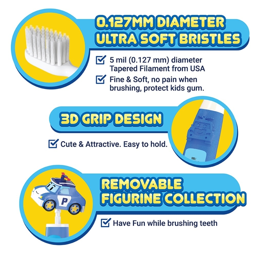 Figurine Toothbrush 4 In 1-Robocar Poli