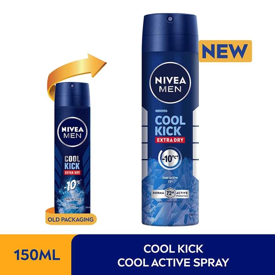 Deodorant Cool Kick Spray Twin Pack 2x150ml
