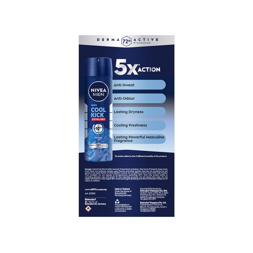 Deodorant Cool Kick Spray Twin Pack 2x150ml