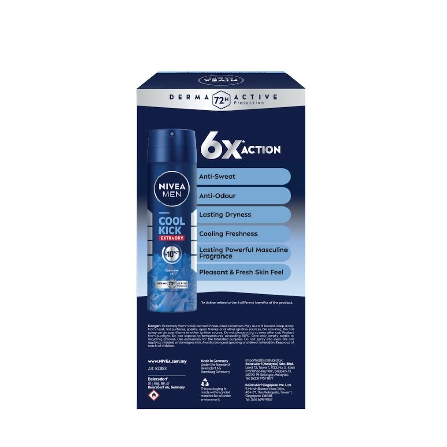 Deodorant Cool Kick Spray Twin Pack 2x150ml image