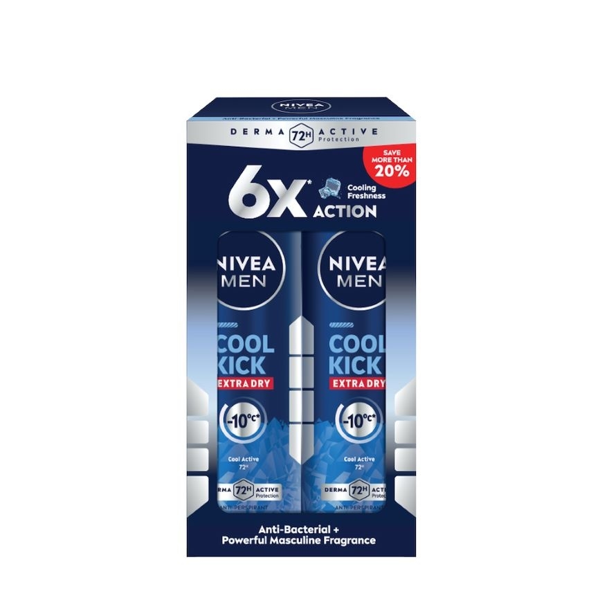 Deodorant Cool Kick Spray Twin Pack 2x150ml image