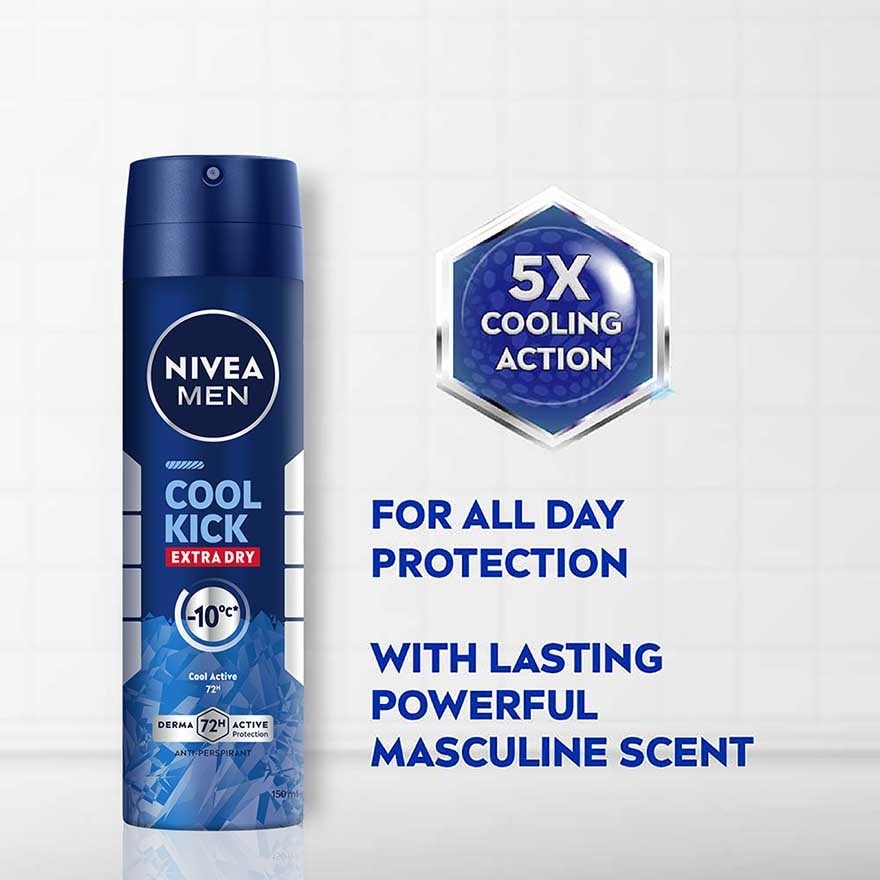 Deodorant Cool Kick Spray Twin Pack 2x150ml