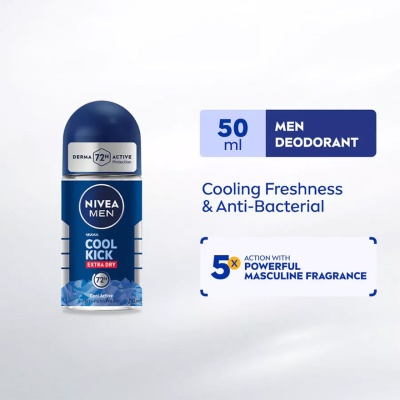 NIVEA FOR MEN - Deodorant Cool Kick Roll On 50ml