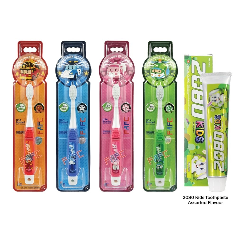 Robocar Poli Hook Kids Toothbrush&Toothpaste 1set