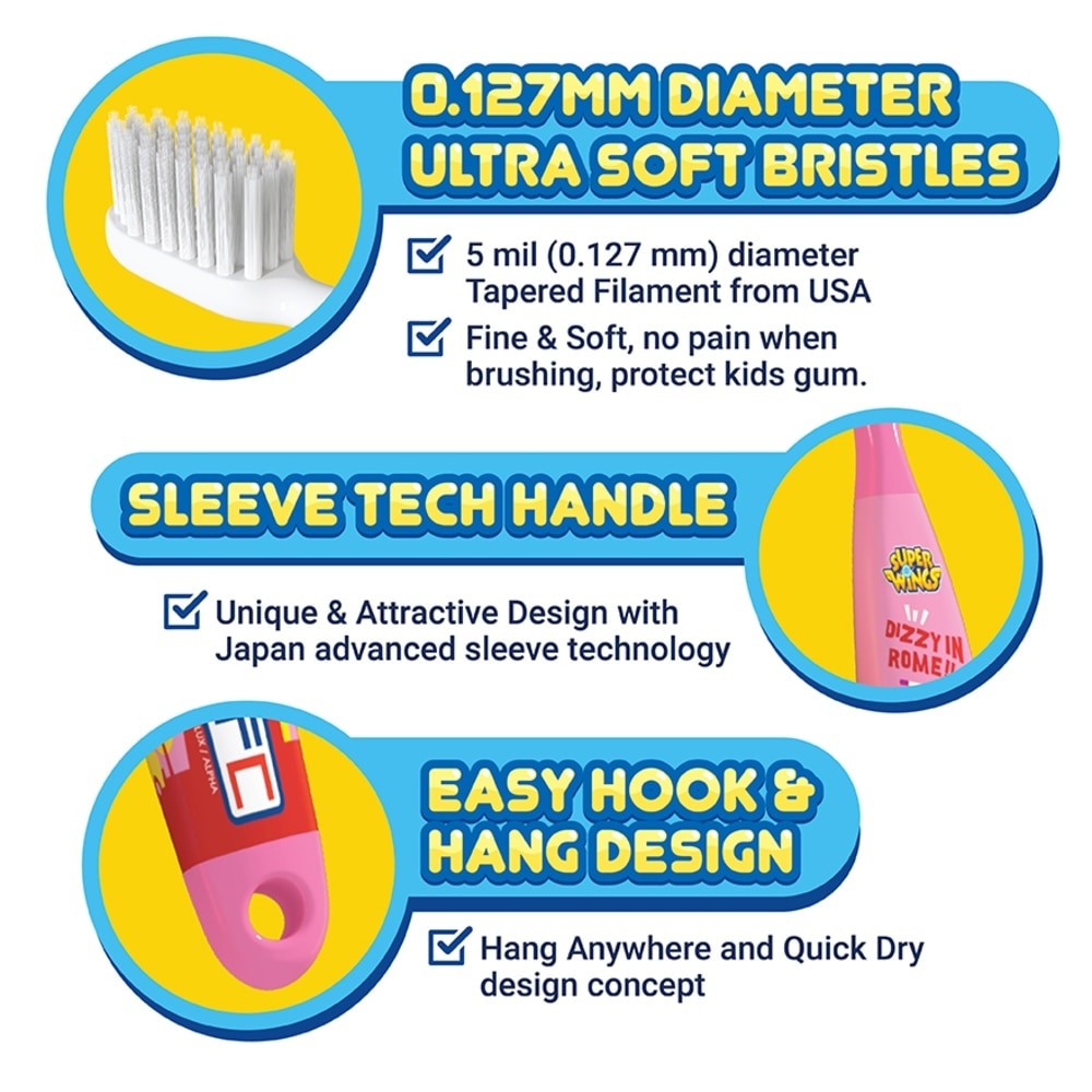 SW Kids Toothbrush Age 1-3 & 1 Assorted Toothpaste