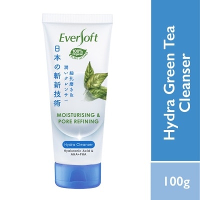 EVERSOFT Green Tea Cleanser Moist & Pore Refining 100g