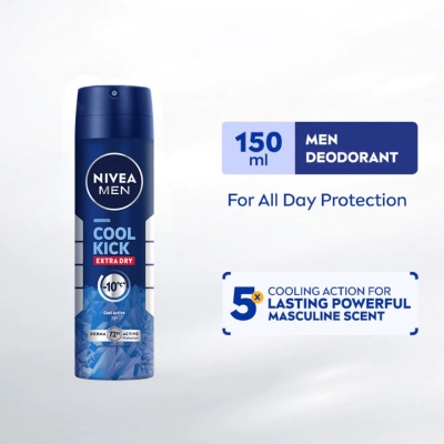 NIVEA FOR MEN - Deodorant Cool Kick (M) Spray 150ml