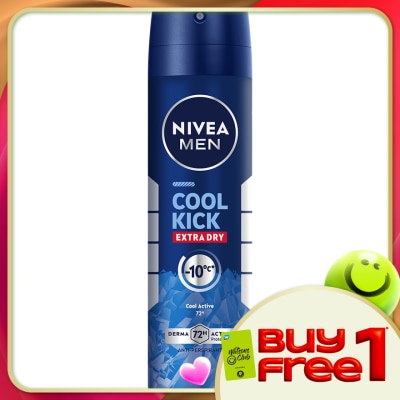 NIVEA FOR MEN - Deodorant Cool Kick (M) Spray 150ml