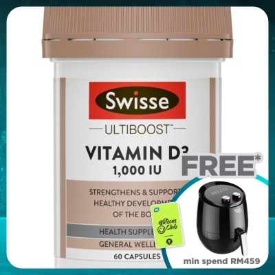 SWISSE Ultiboost Vitamin D3 1000IU 60s