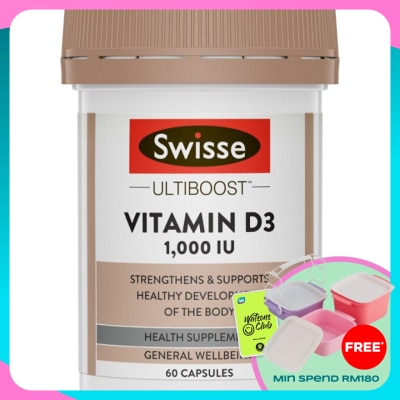 SWISSE Ultiboost Vitamin D3 1000IU 60s