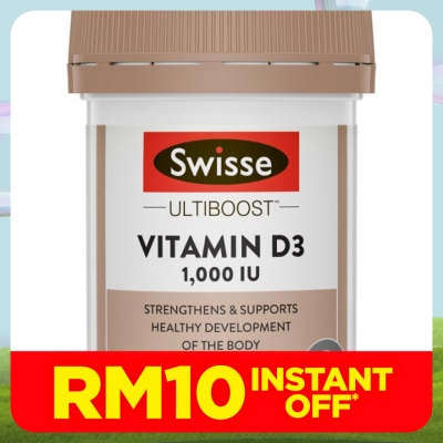 SWISSE Ultiboost Vitamin D3 1000IU 60s
