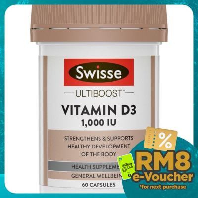 SWISSE Ultiboost Vitamin D3 1000IU 60s
