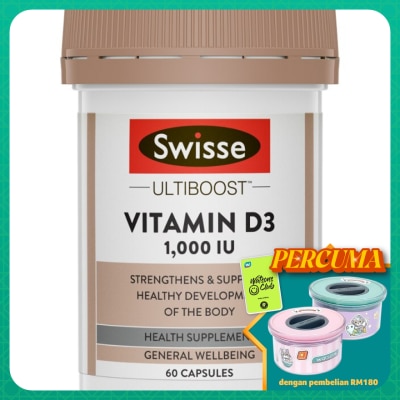 SWISSE Ultiboost Vitamin D3 1000IU 60s