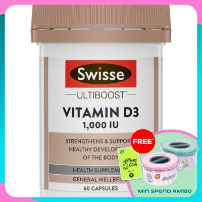 SWISSE Ultiboost Vitamin D3 1000IU 60s