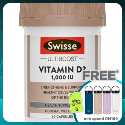 SWISSE Ultiboost Vitamin D3 1000IU 60s