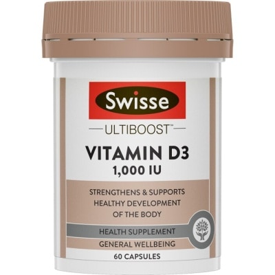 SWISSE Ultiboost Vitamin D3 1000IU 60s