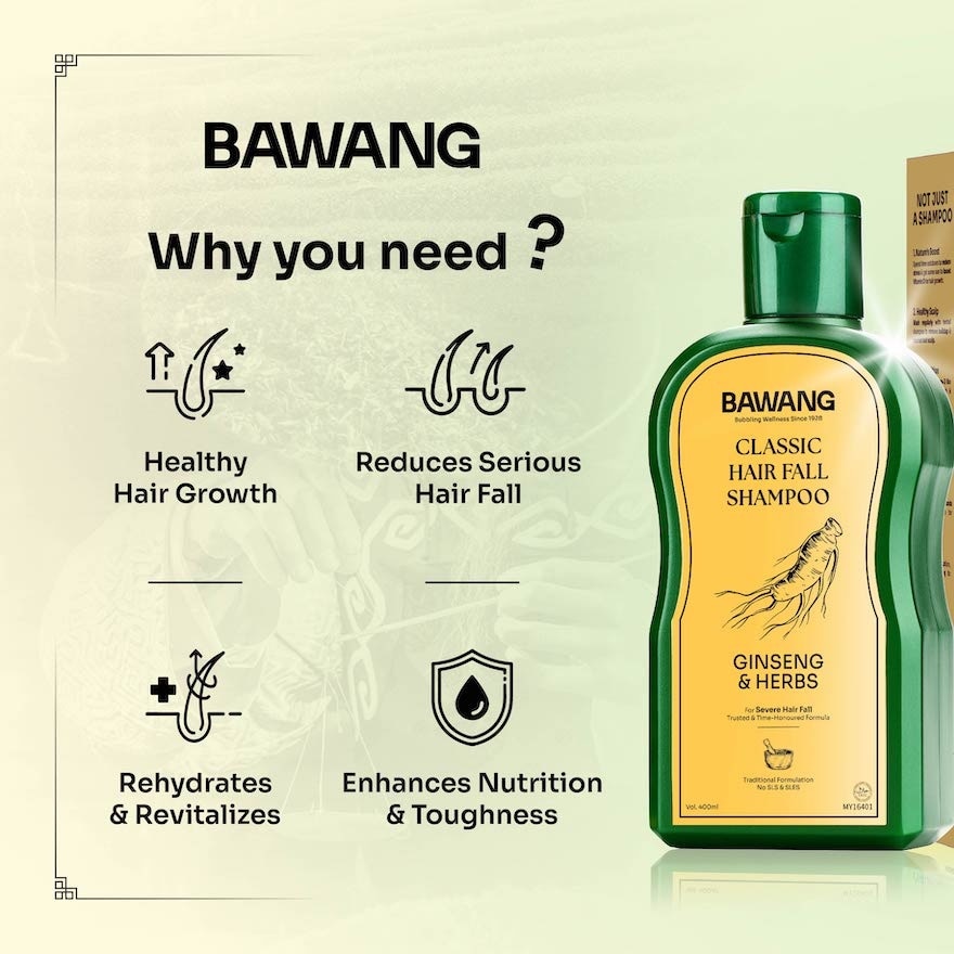 Classic Hair Fall Shampoo 400ml with Chinese Herbal Formulation