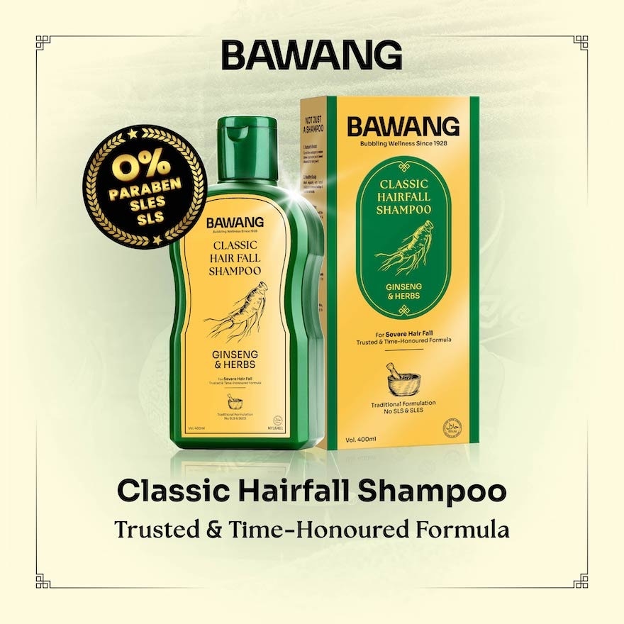Classic Hair Fall Shampoo 400ml with Chinese Herbal Formulation