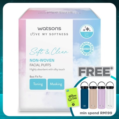WATSONS Premium Non Woven Facial Puffs 180's