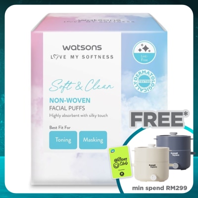 WATSONS Premium Non Woven Facial Puffs 180's