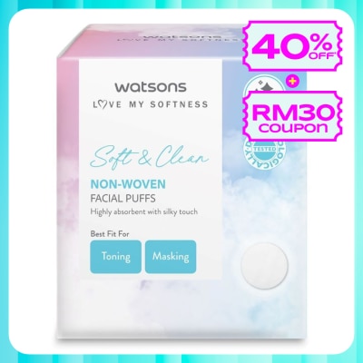 WATSONS Premium Non Woven Facial Puffs 180's