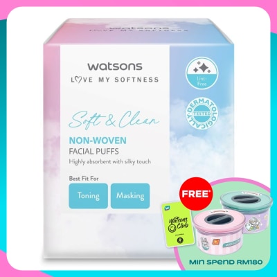 WATSONS Premium Non Woven Facial Puffs 180's