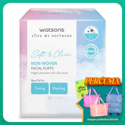 WATSONS Premium Non Woven Facial Puffs 180's