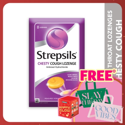 STREPSILS Sore Throat Lozenges Chesty Cough 8s