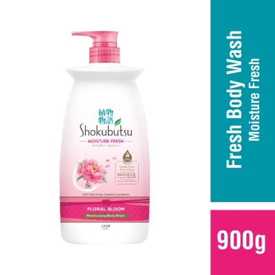 SHOKUBUTSU Body Shower Foam Floral Bloom 900g