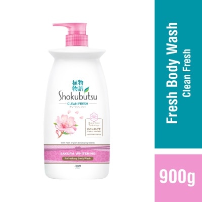 SHOKUBUTSU Body Shower Foam Sakura 900g