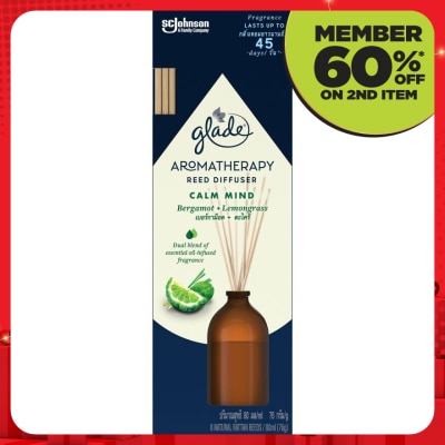 GLADE Aromatherapy Reed Diffuser - Lemongrass 80Ml
