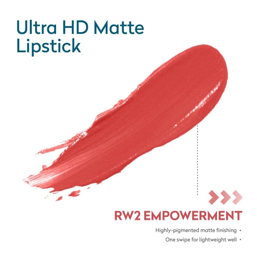 Ultra HD Matte Lipstick Empowerment RW2 3.5g