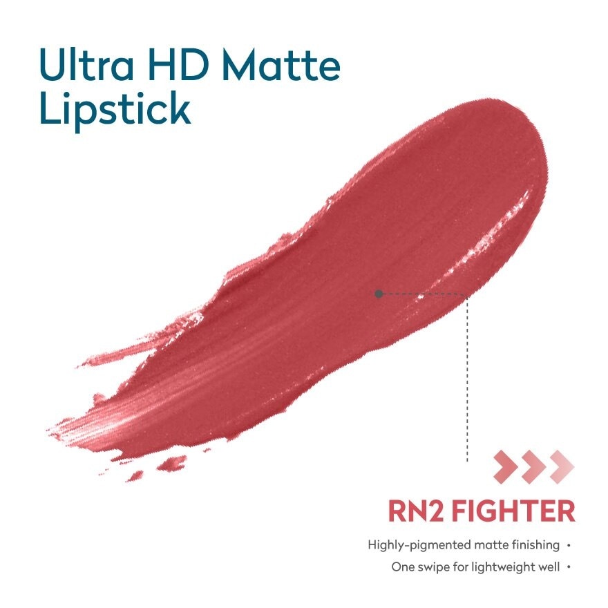 Ultra HD Matte Lipstick Fighter RN2 3.5g