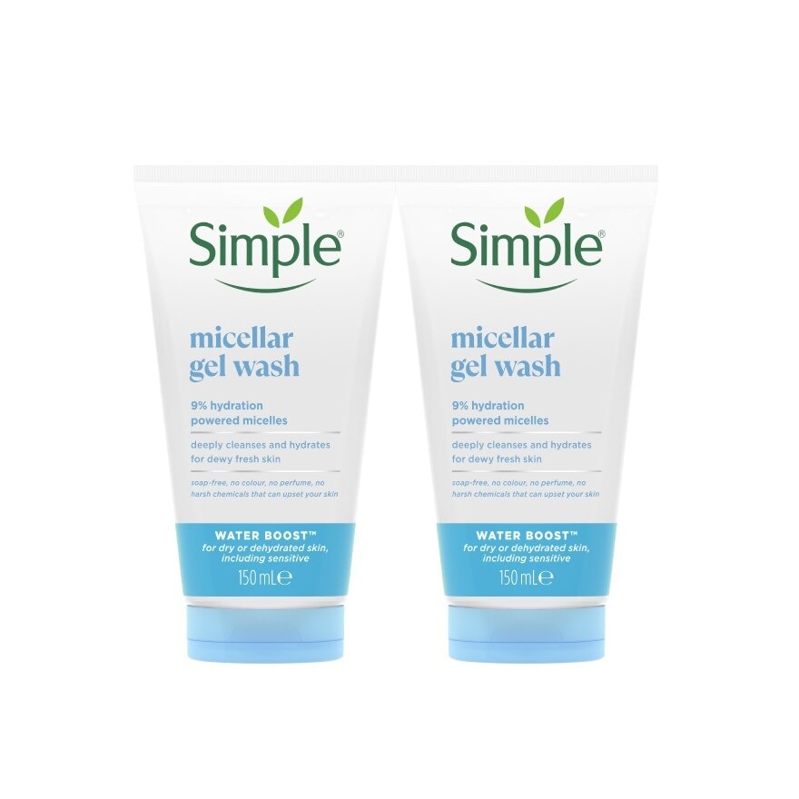 Water Boost Micellar Facial Gel Wash 150ml Twin Pack