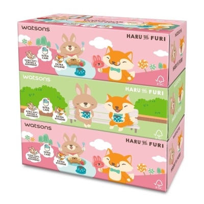 WATSONS Haru & Furi Box Tissues 3plyx100shtx3s