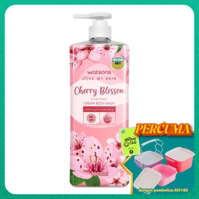 WATSONS - Cherry Blossom Scented Cream Body Wash 1L