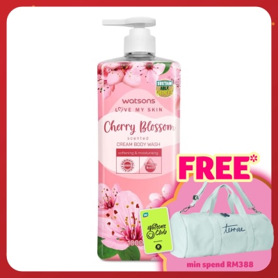 WATSONS Cherry Blossom Scented Cream Body Wash 1L