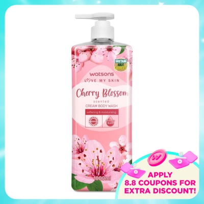 WATSONS - Cherry Blossom Scented Cream Body Wash 1L