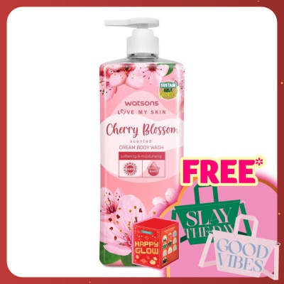 WATSONS Cherry Blossom Scented Cream Body Wash 1L