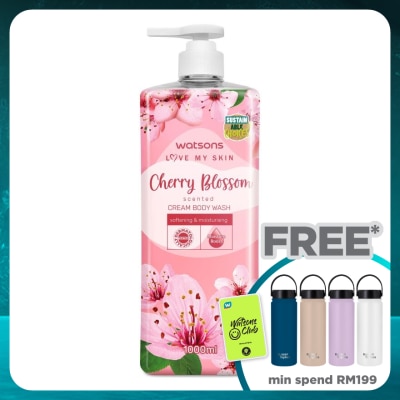 WATSONS Cherry Blossom Scented Cream Body Wash 1L