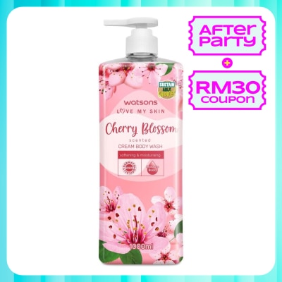 WATSONS Cherry Blossom Scented Cream Body Wash 1L