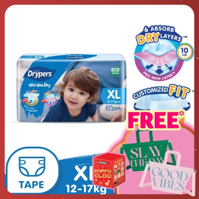 DRYPERS Wee Wee Dry Jumbo Tape XL 36s