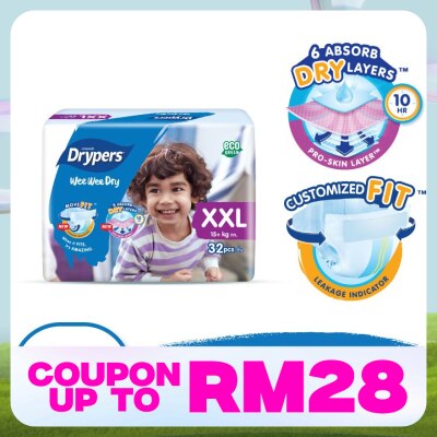 DRYPERS Wee Wee Dry Jumbo Tape XXL 32s