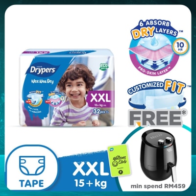 DRYPERS Wee Wee Dry Jumbo Tape XXL 32s