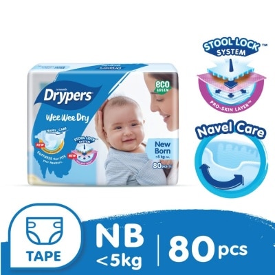 DRYPERS Wee Wee Dry Megapack New Born 80s