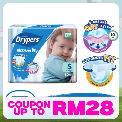 DRYPERS Wee Wee Dry Megapack S 80s