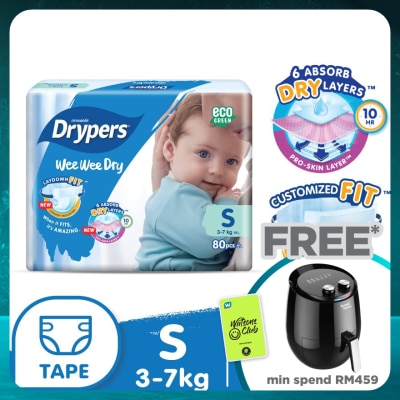 DRYPERS Wee Wee Dry Megapack S 80s