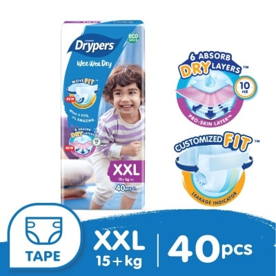 DRYPERS Wee Wee Dry Megapack XXL 40s